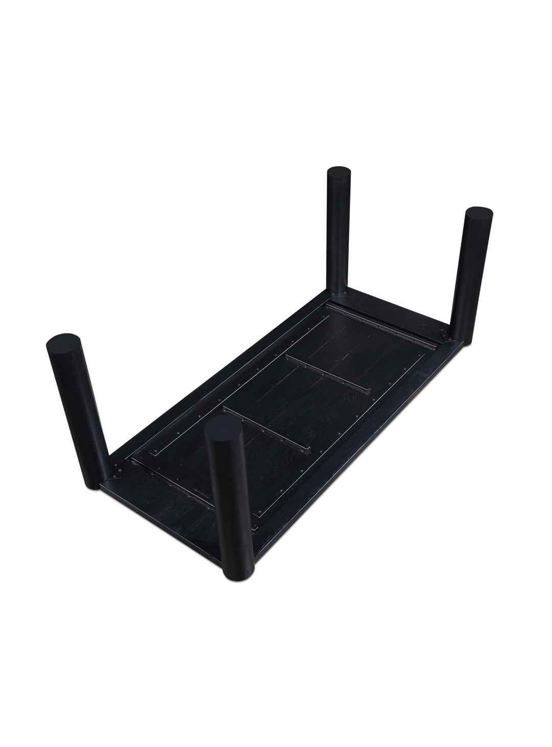 La table à dîner Post de Moe's Home : parfaite pour créer des moments de partage. Noir.