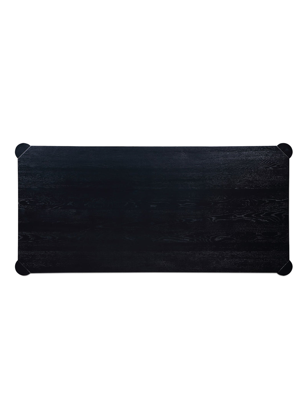 La table à dîner Post de Moe's Home : modernité et authenticité du bois massif. Noir.