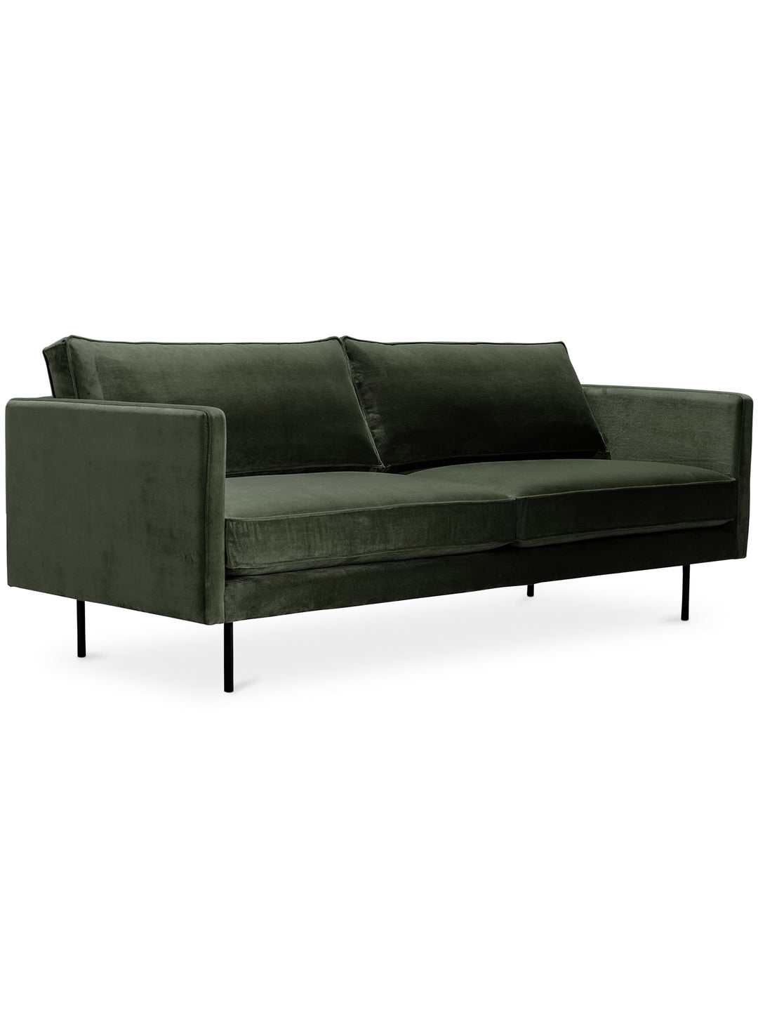 Élégant et pratique, le sofa Raphael de Moe's Home s’adapte aux petits espaces.