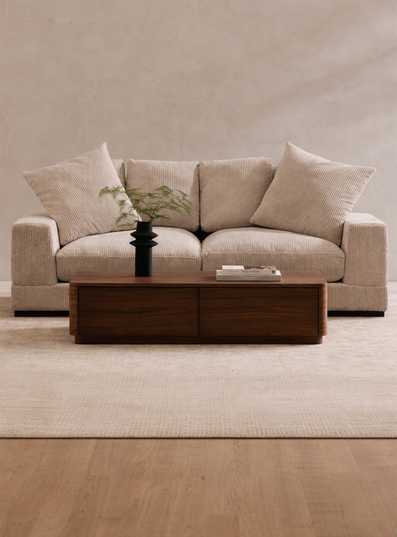 Round Off: Wooden Coffee Table - Moe's Home – Nüspace