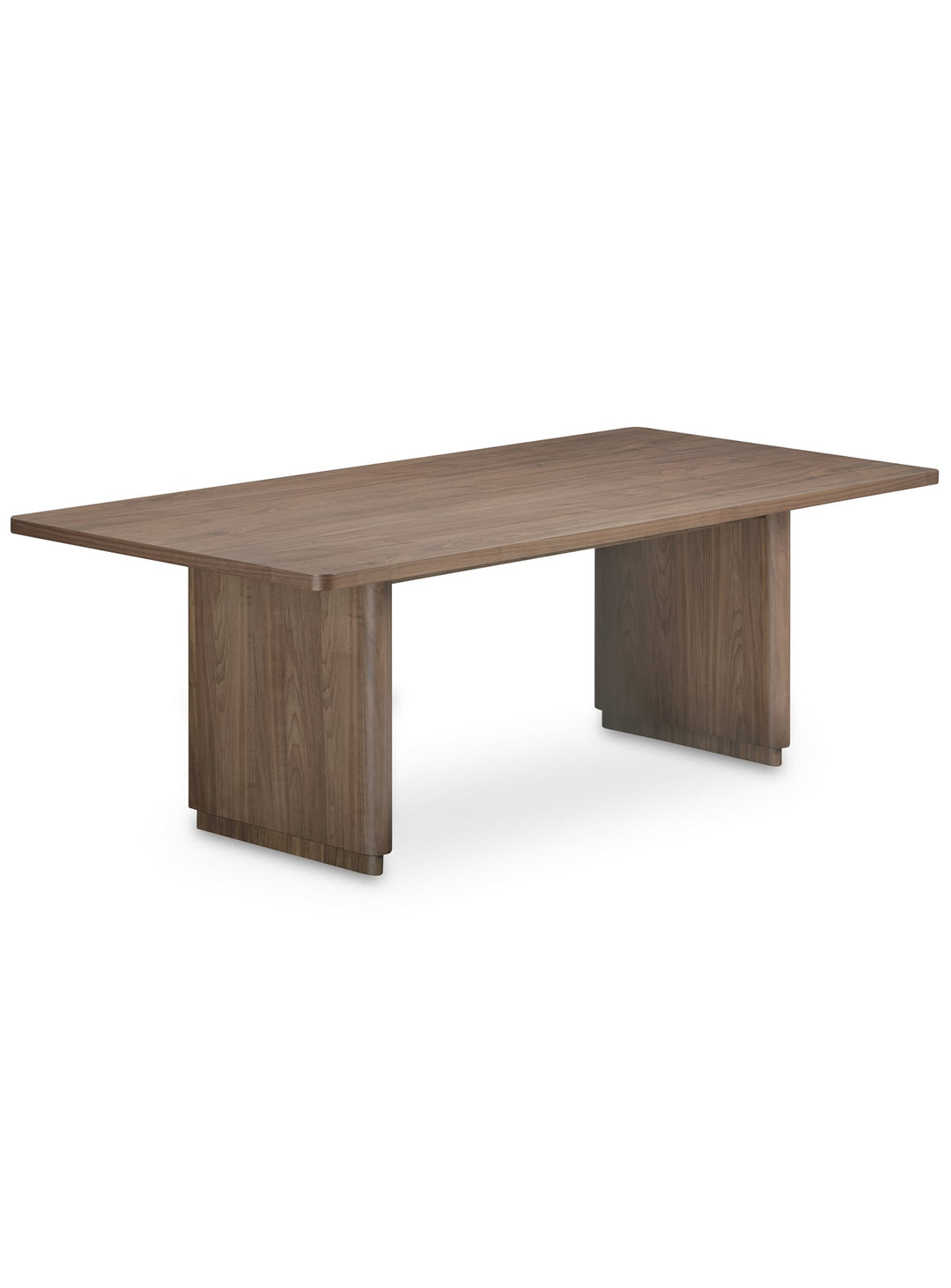 Table Round Off, design convivial et beauté du bois naturel par Moe’s Home. noyer