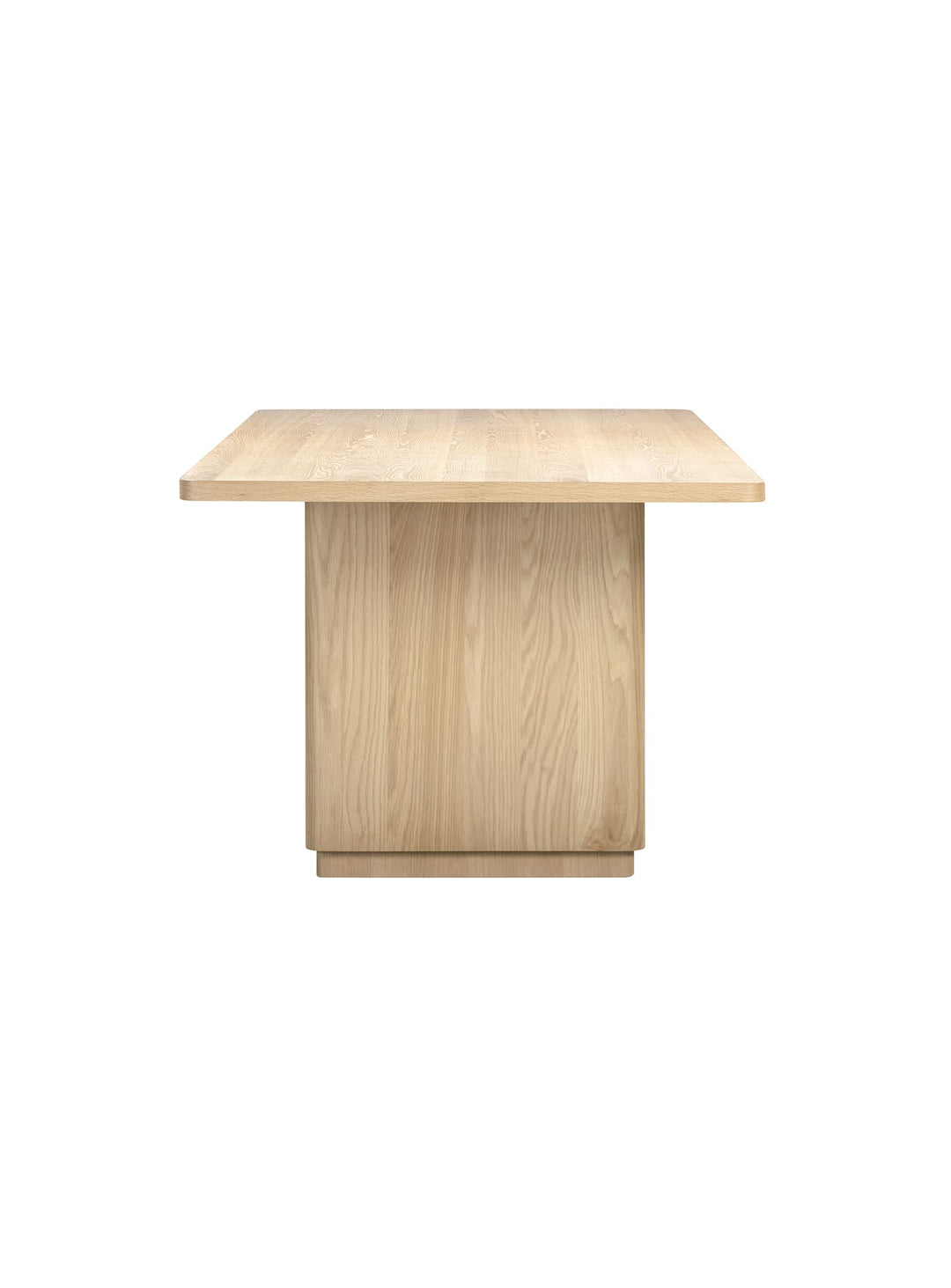 Moe’s Home Round Off, table à dîner en bois massif au charme authentique. chêne