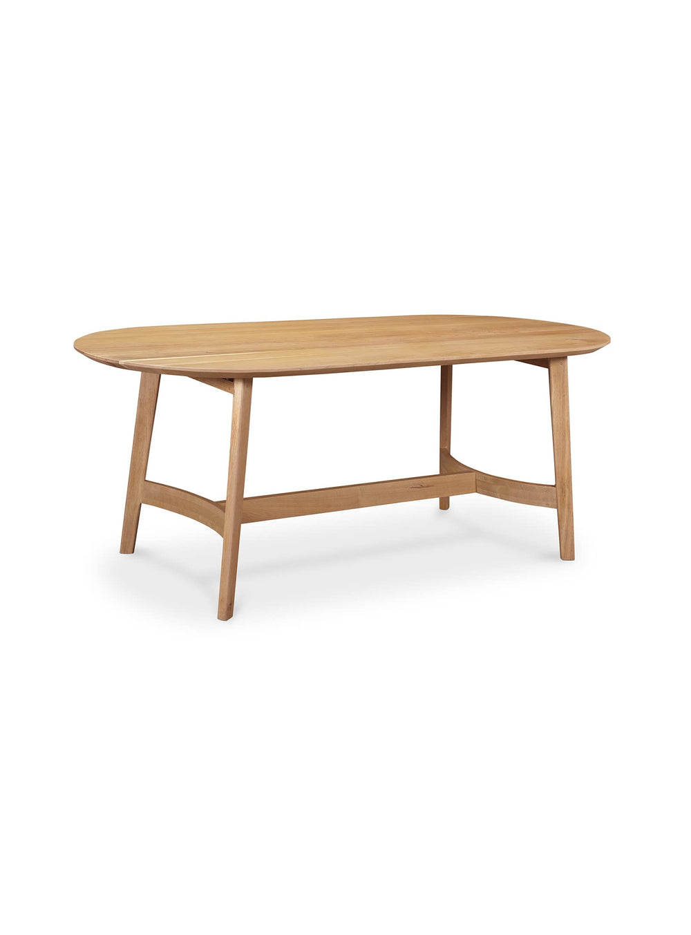 Trie, table à dîner en chêne massif alliant nature et élégance.