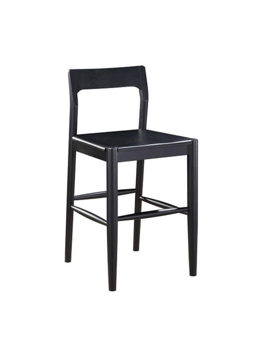 Moe's Owing : tabouret de comptoir robuste, aucun assemblage requis. Noir.