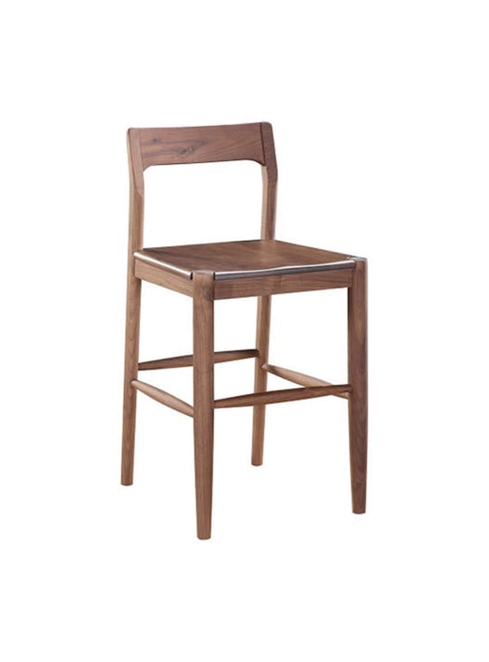 Tabouret de comptoir Owing de Moe's : confort et allure décontractée. Noyer.