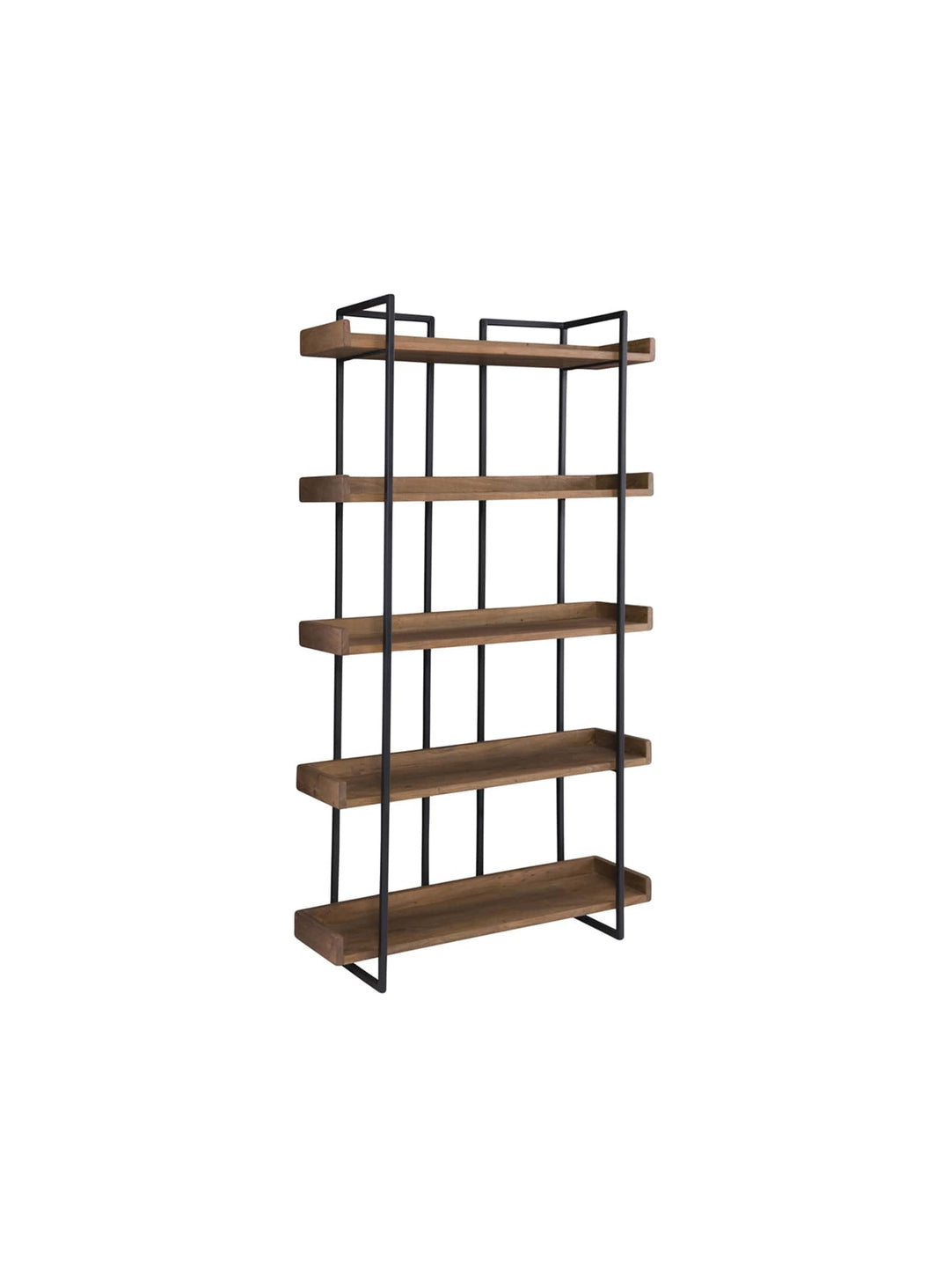 Petite bibliothèque Vancouver de Moe's Home : 5 niveaux pour livres, plantes et objets déco.