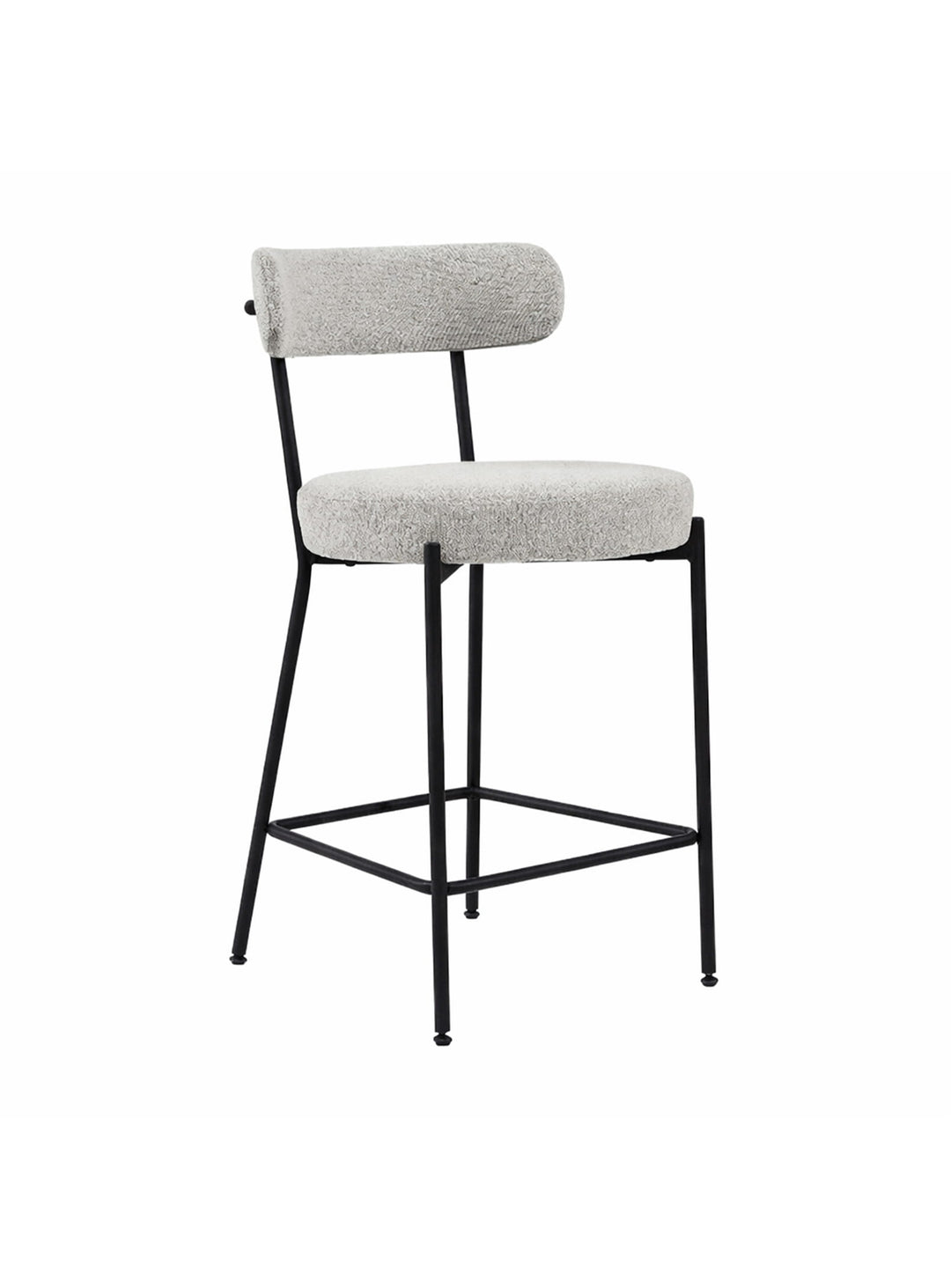 Tabouret de comptoir Nüspace Molly : design épuré, structure fine et assise ultra confortable. gris