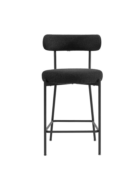 Tabouret de comptoir Nüspace Molly, parfait pour un intérieur moderne et chaleureux. noir