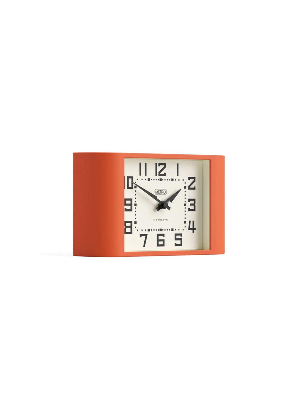 Horloge Mini Metro Newgate : horloge design, petit format et look contemporain. orange