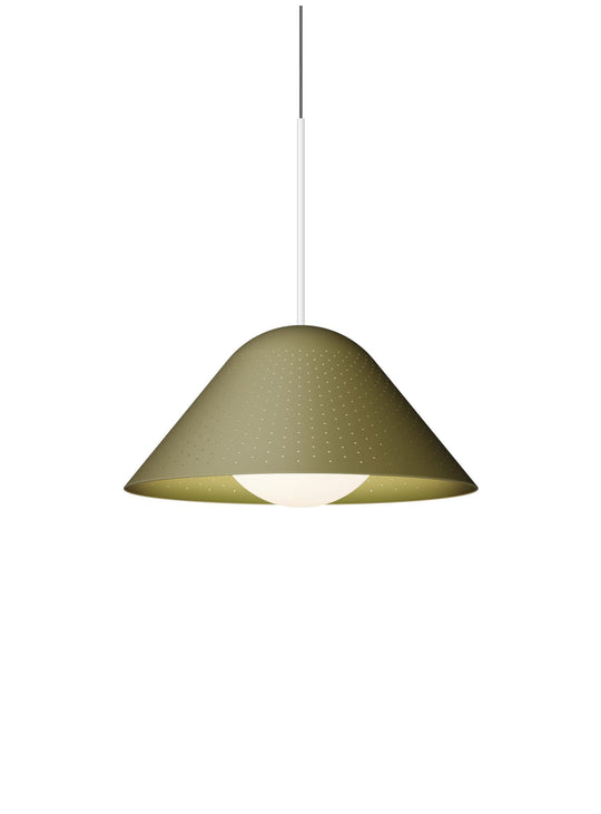 Lampe suspendue Bola Bell Pablo Designs, une création lumineuse durable au design précis et intemporel. mousse