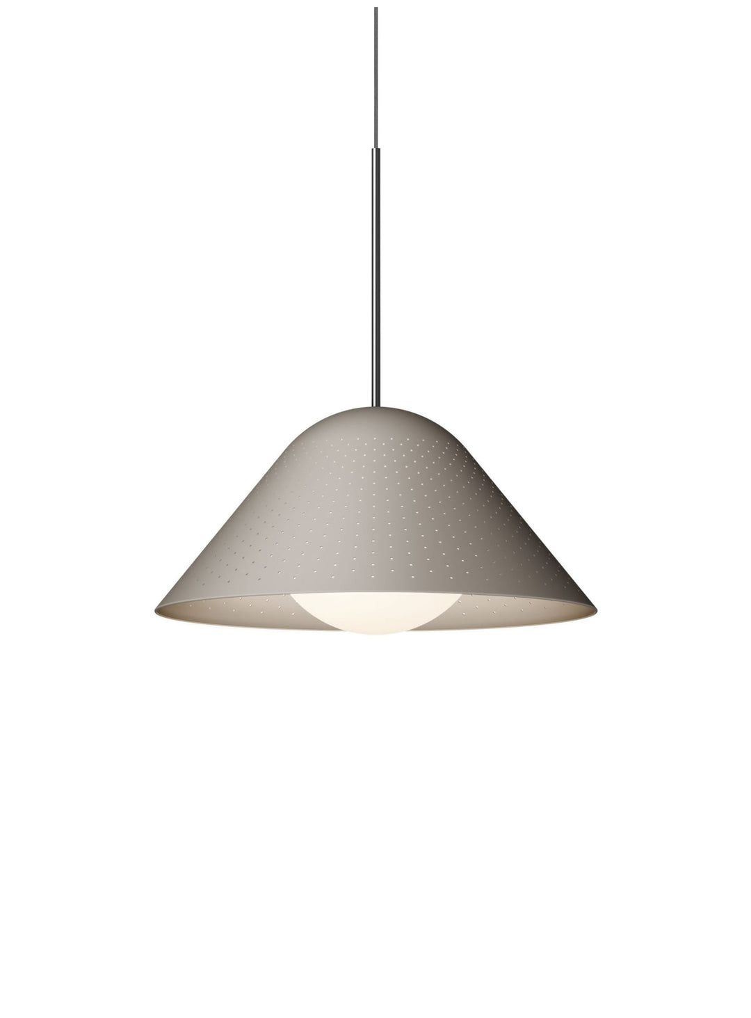 Lampe suspendue Bola Bell Pablo Designs, avec LED longue durée et température de couleur dim-to-warm. taupe