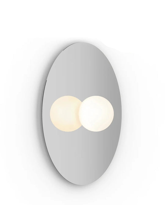 Applique Bola Disc Flush Pablo Designs, une solution design pour créer un éclairage confortable et décoratif. chrome