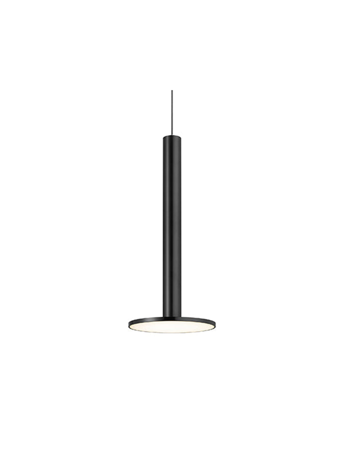 Lampe suspendue Cielo XL de Pablo Designs, un luminaire contemporain offrant une lumière équilibrée sans éblouissement. noir