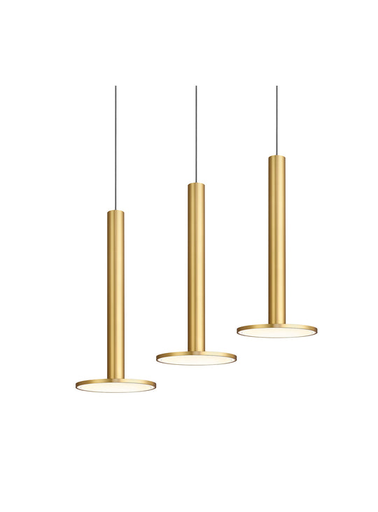 Découvrez la lampe suspendue Cielo XL de Pablo Designs, parfaite seule ou en série pour un décor contemporain. laiton