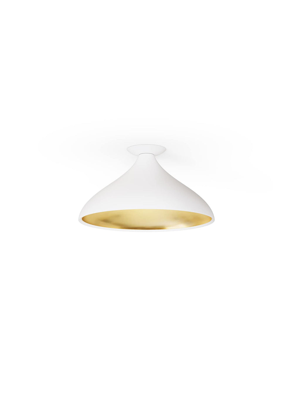 Pablo Designs – Swell Flush Wide : luminaire élégant aux lignes organiques et design. Blanc.