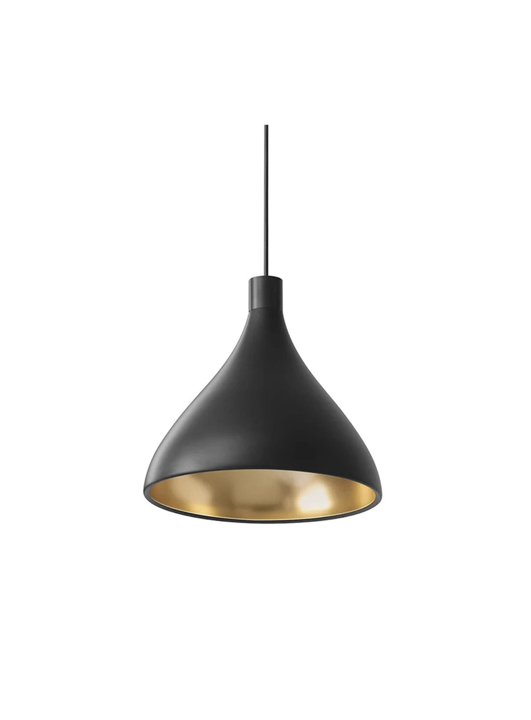 Lampe suspendue Pablo Designs Swell Medium avec LED, parfaite seule ou combinée en grappe lumineuse. noir