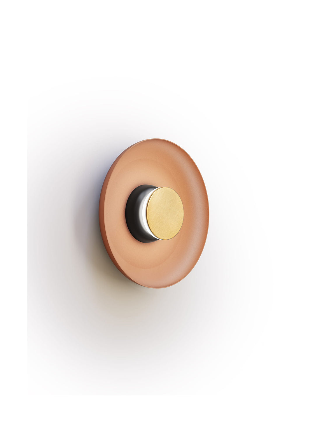 Applique murale Pablo Designs Totem, lumière LED dimmable et finition Terracotta.
