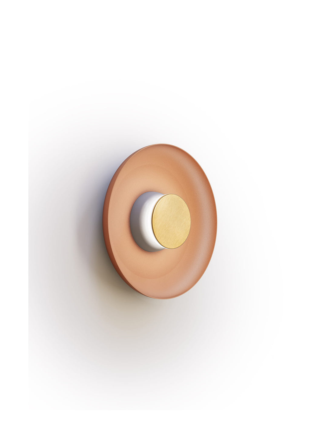 Applique murale Pablo Designs Totem, métal sculptural et halo lumineux subtil.