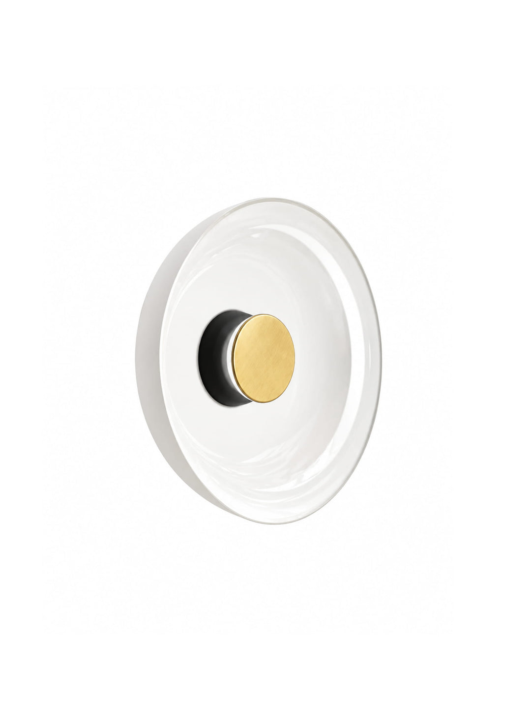 Applique murale Totem de Pablo Designs avec 3 températures de couleur pour adapter l'ambiance de votre intérieur. noir laiton