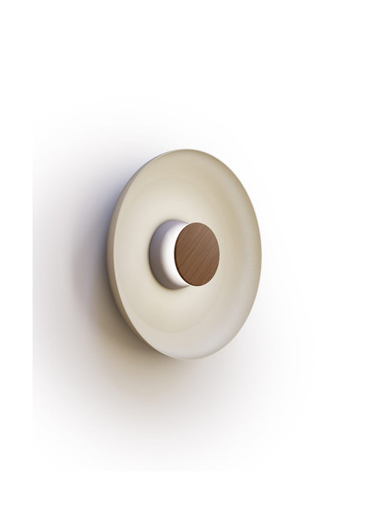 Applique murale Pablo Designs Totem, LED dimmable et finition blanc mat.