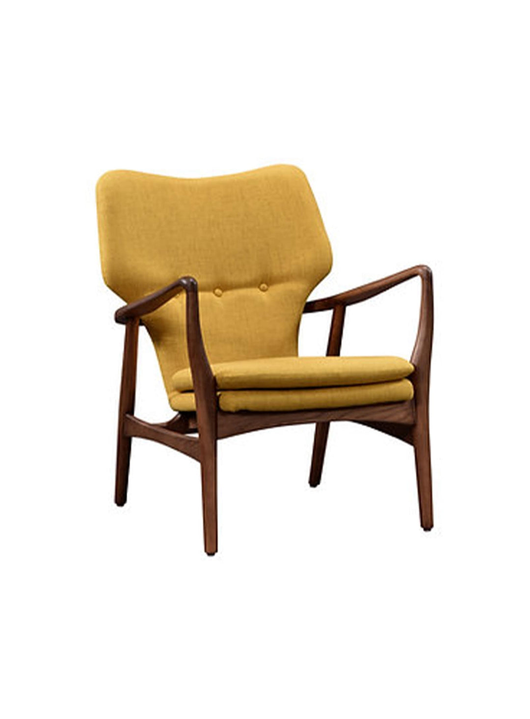 Détendez-vous dans le fauteuil Peggy : confort, style moderne et allure chaleureuse. Jaune.