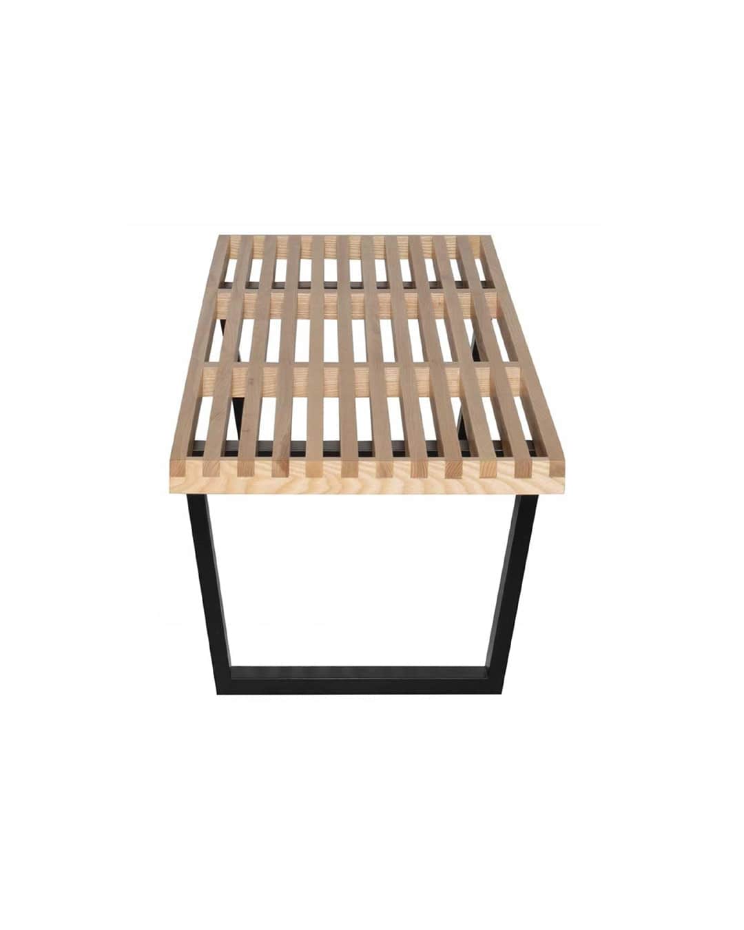 Banc Platform, mobilier en bois inspiré de la nature et du calme. 2 places