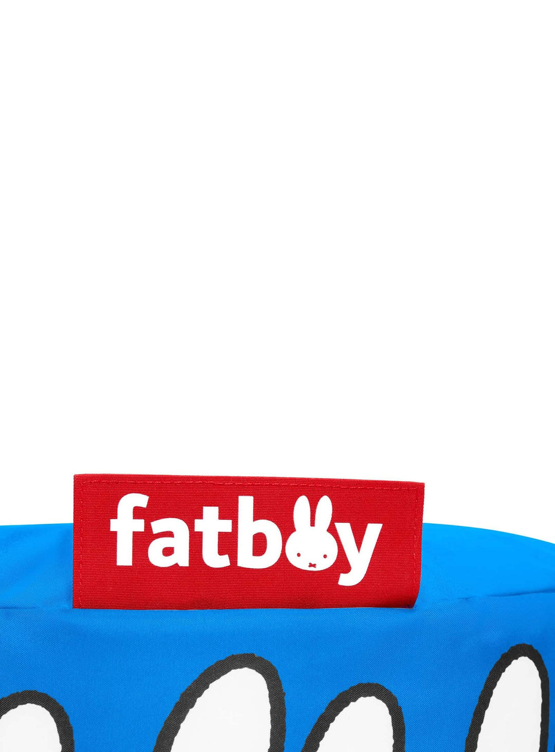 Pouf Point x Miffy en nylon résistant, motif graphique et usage quotidien.