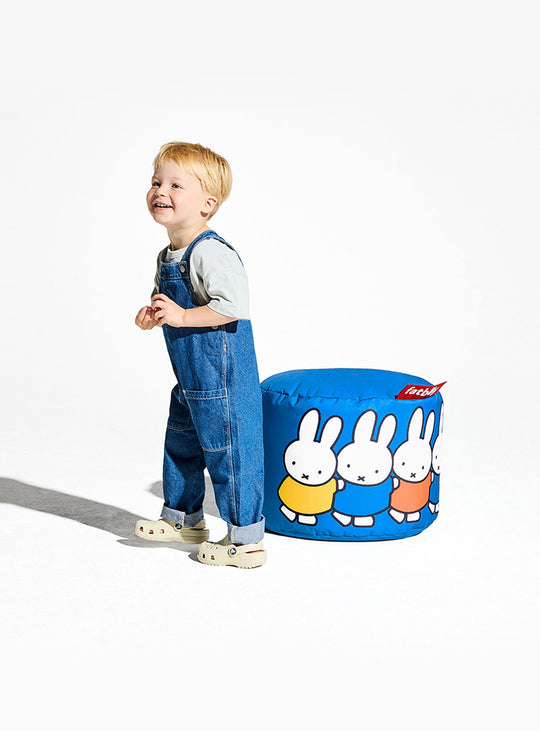Pouf Point x Miffy décoratif et fonctionnel, idéal pour salon ou chambre d’enfant.
