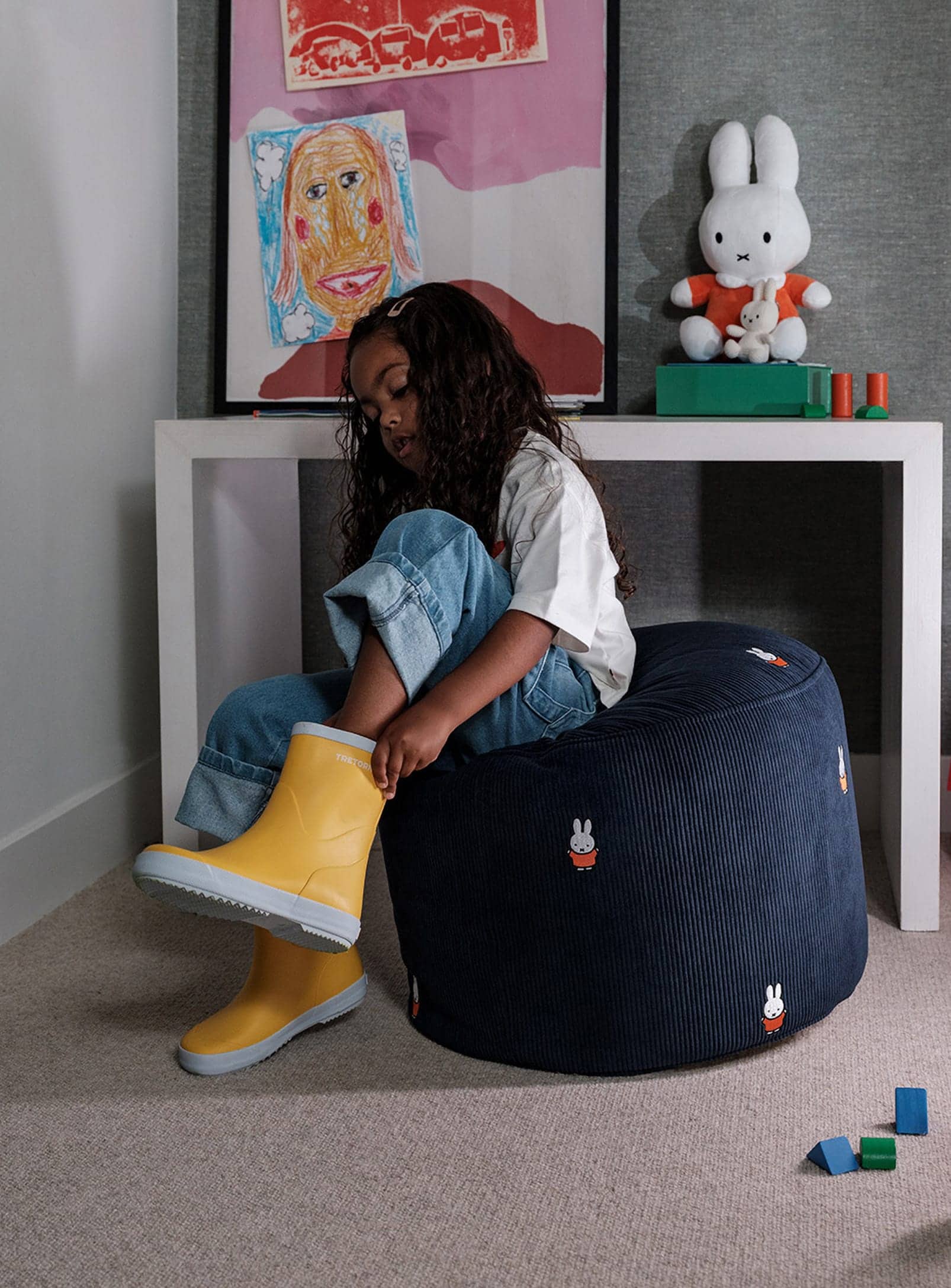 Point Cord x Miffy: Velvet ottoman - Fatboy – Nüspace