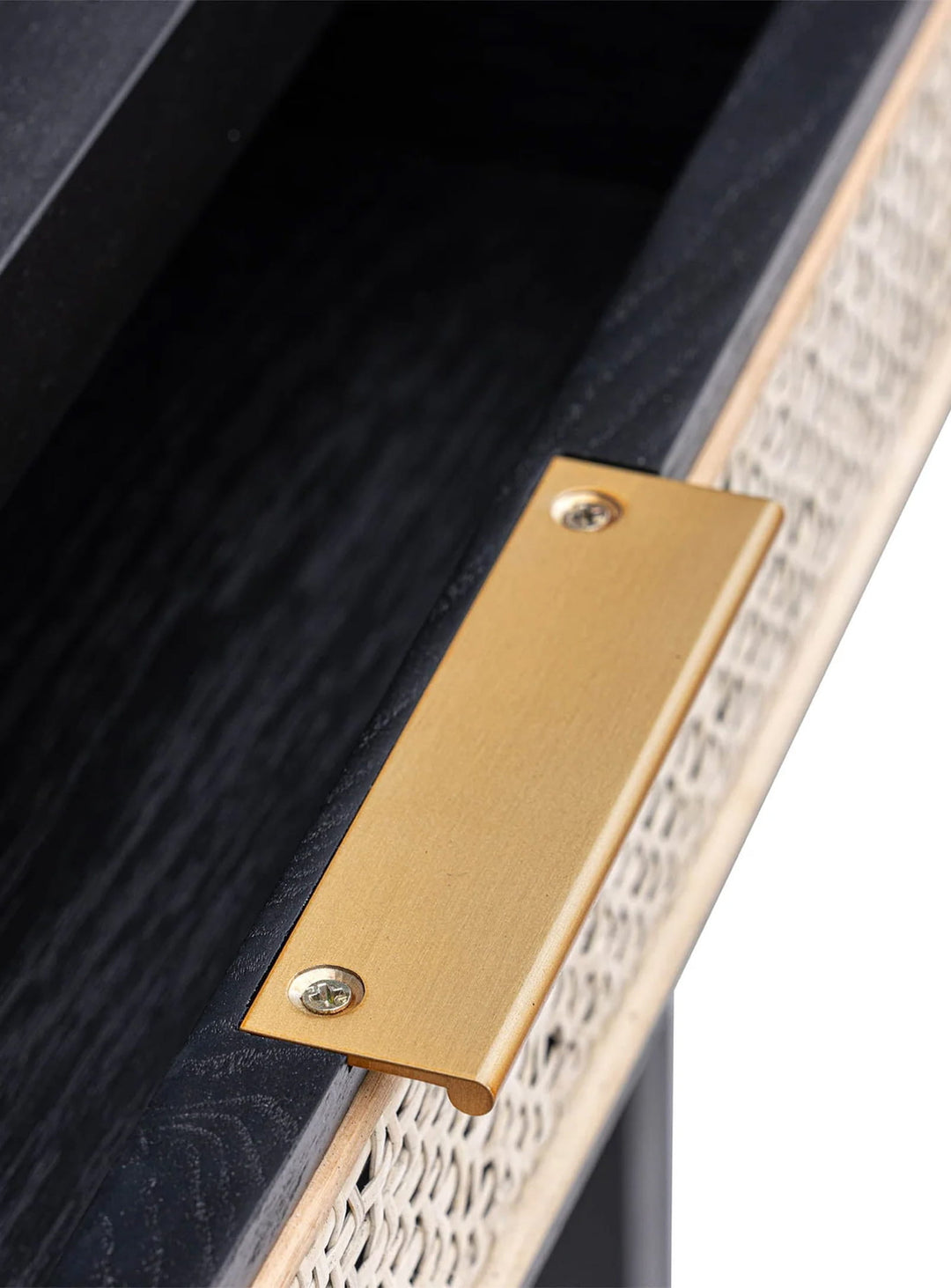 Bureau Rattan, un meuble de travail élégant pour maison ou bureau à domicile. noir