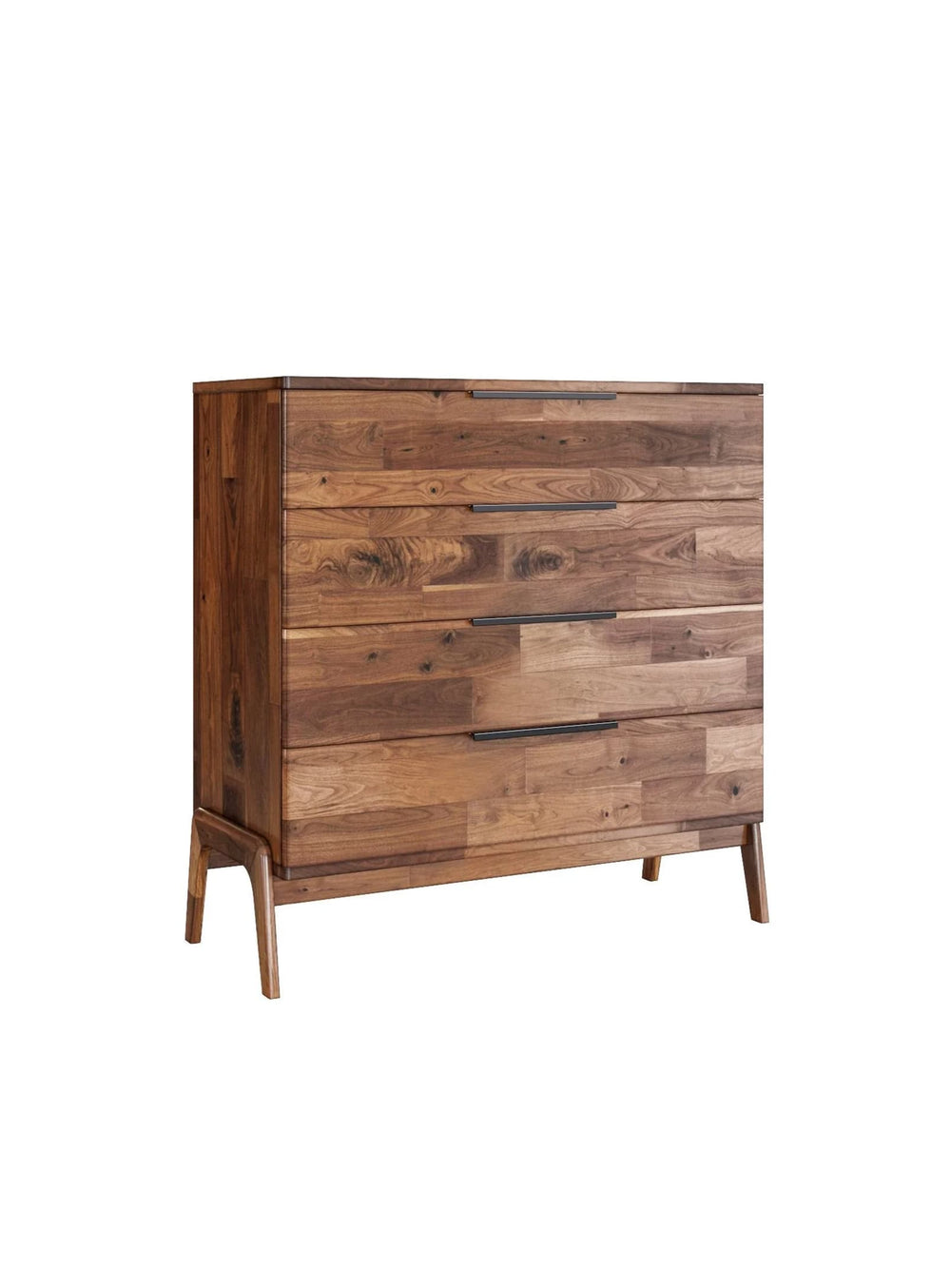 La commode à 4 tiroirs Remix apporte chaleur et organisation à votre chambre.