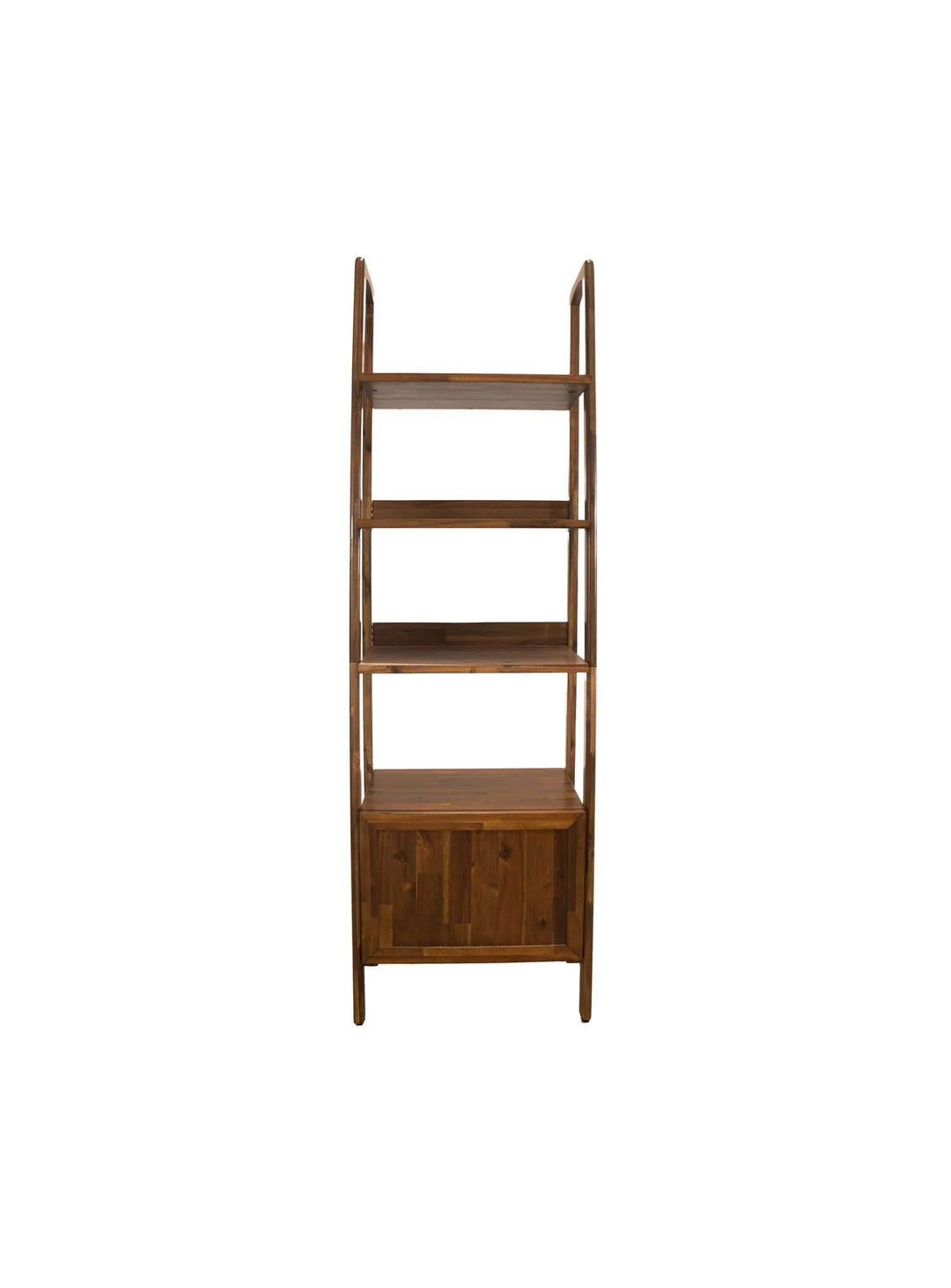 Découvrez la bibliothèque Remix en bois d'acacia, compacte et idéale pour exposer livres et objets déco.