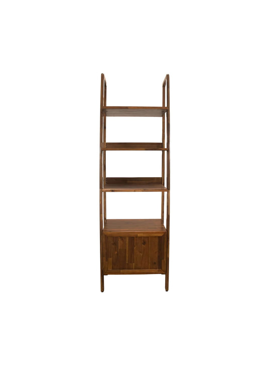 Découvrez la bibliothèque Remix en bois d'acacia, compacte et idéale pour exposer livres et objets déco.