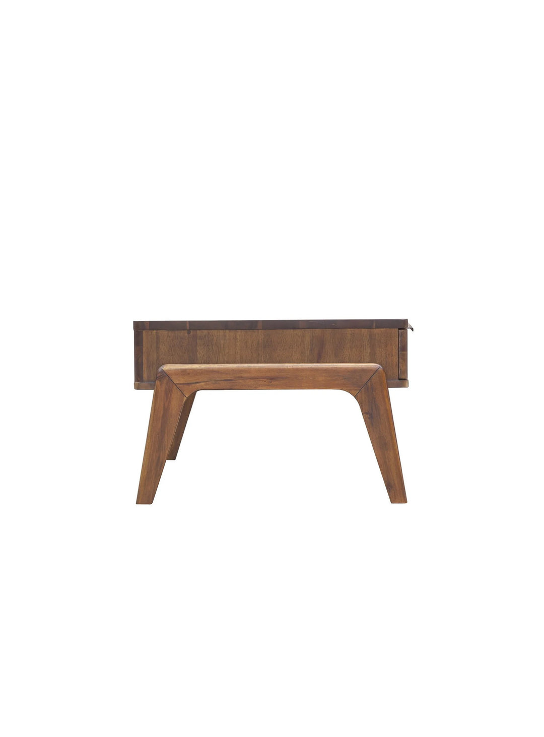 Table à café Remix bois d’acacia, lignes épurées et style chaleureux intemporel.