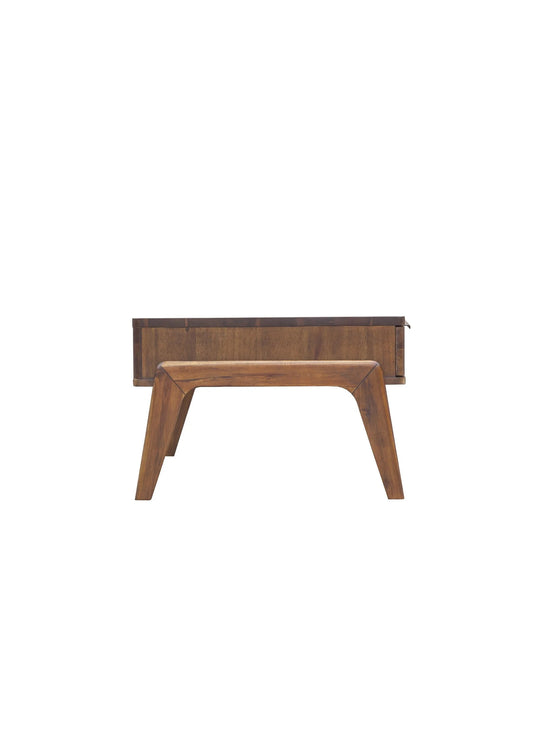 Table à café Remix bois d’acacia, lignes épurées et style chaleureux intemporel.