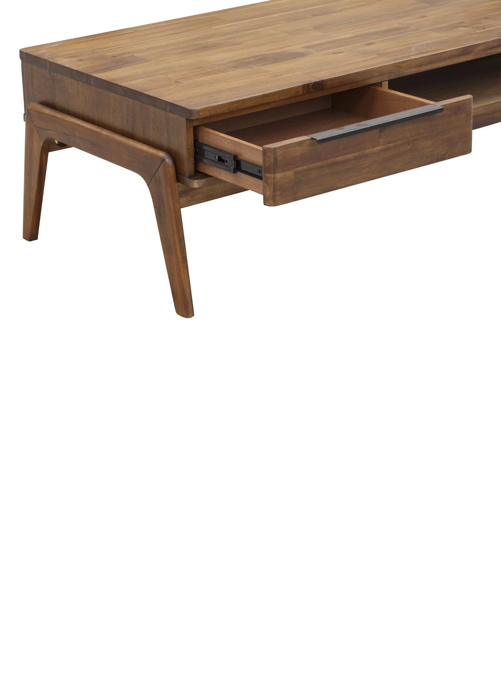 Remix, acacia wood coffee table with one drawer – Nüspace