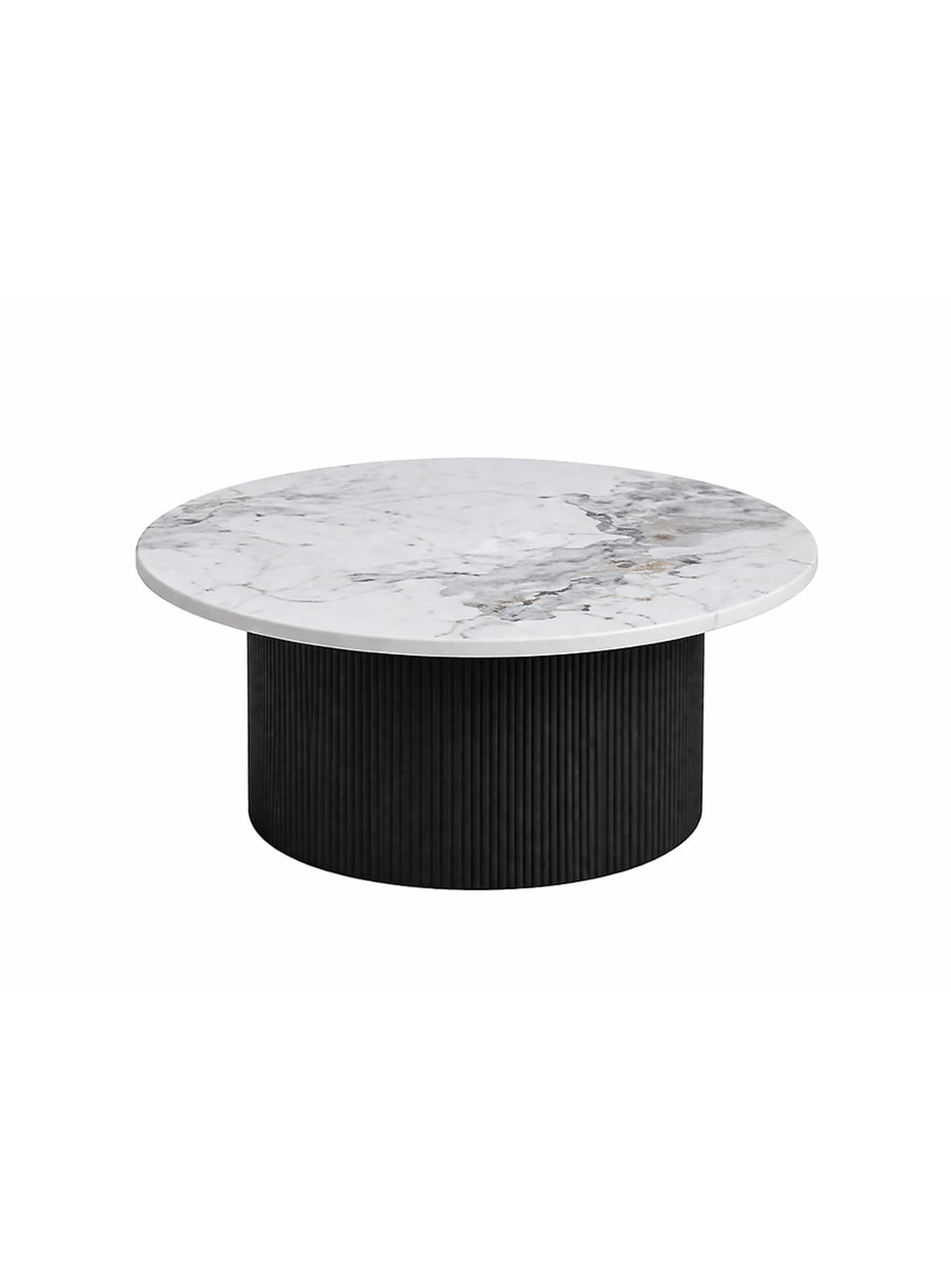 Table à café Roman, un meuble sculptural qui associe lignes classiques et design contemporain. noir