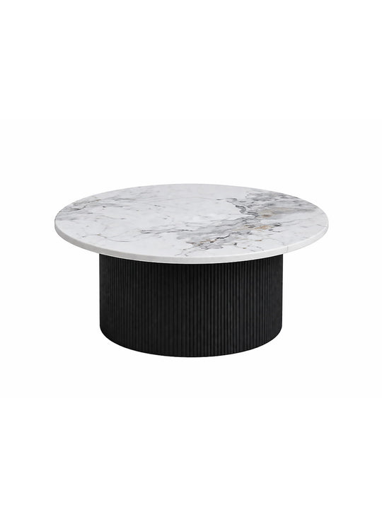 Table à café Roman, un meuble sculptural qui associe lignes classiques et design contemporain. noir