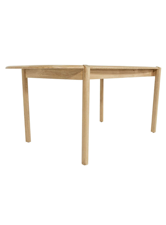 Runway : table de salle à manger scandinave en bois massif.