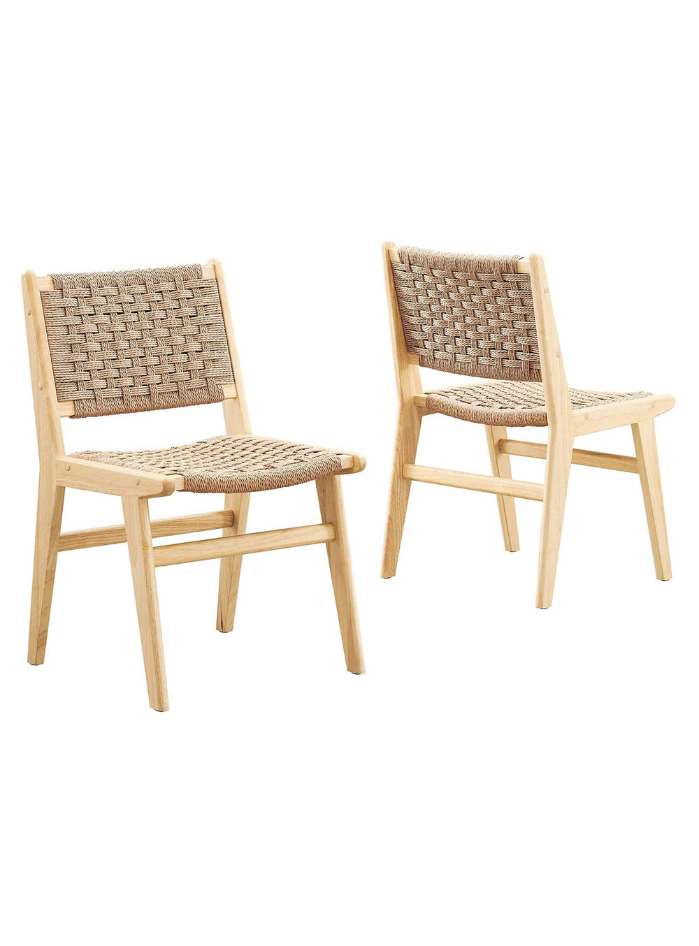 Les chaises à dîner Saoirse allient esthétique moderne et confort ergonomique. naturel