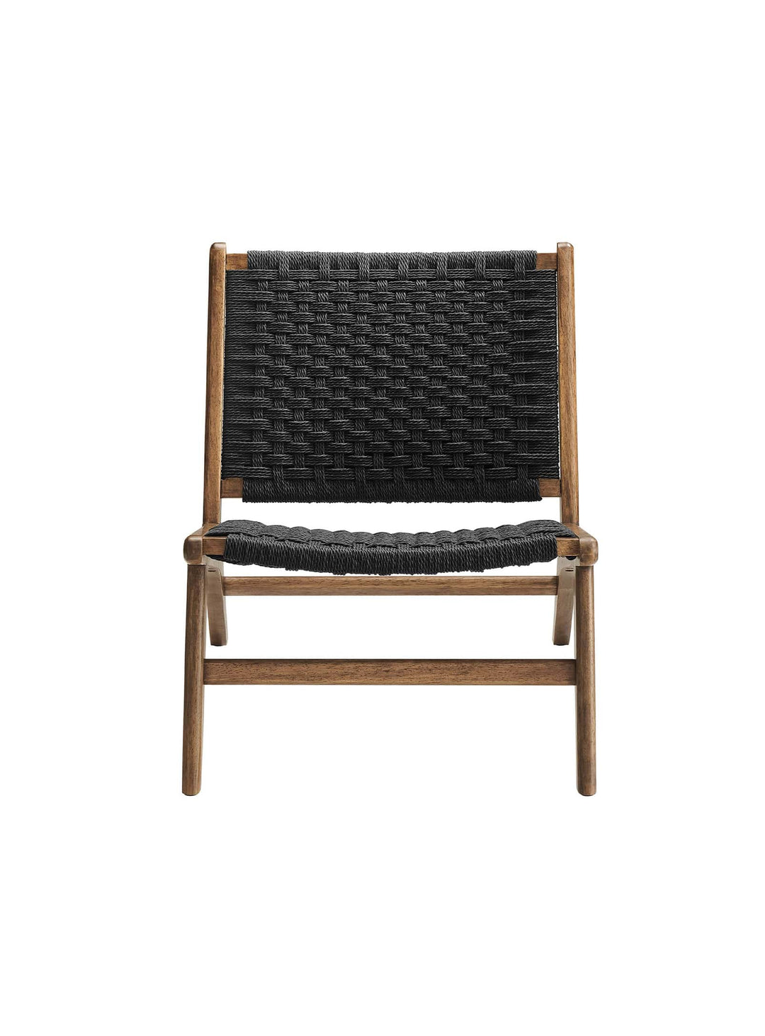 Le fauteuil Saoirse combine stabilité, confort et design soigné. noyer et noir