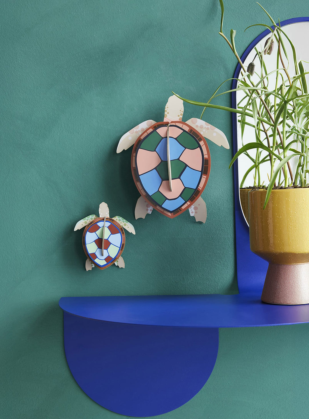 Décoration 3D Tortues de mer de Studio Roof, hommage poétique à l’océan.