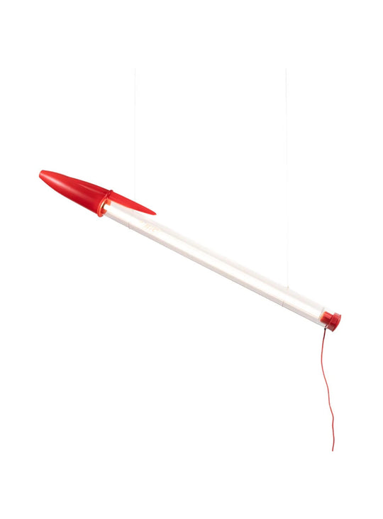 Lampe Seletti BIC : un luminaire design disponible en lampadaire, suspension ou applique. rouge