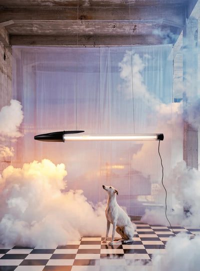 Lampe Seletti BIC : un luminaire original décliné en bleu, rouge ou noir. noir