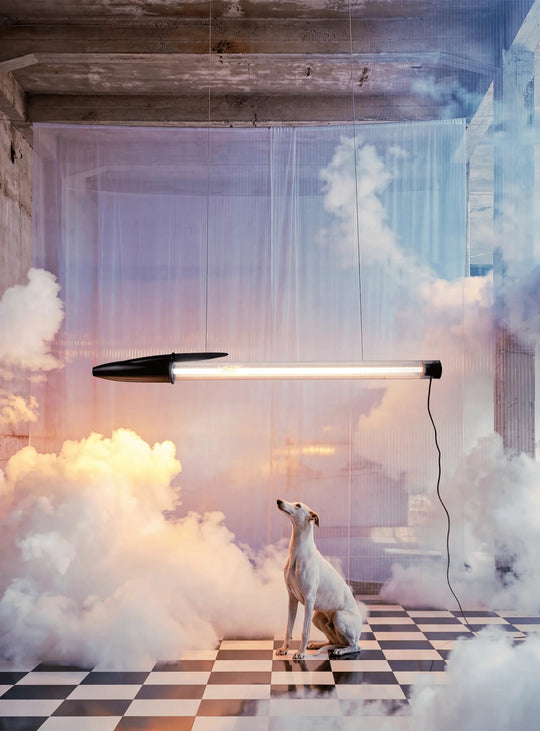 Lampe Seletti BIC : un luminaire original décliné en bleu, rouge ou noir. noir