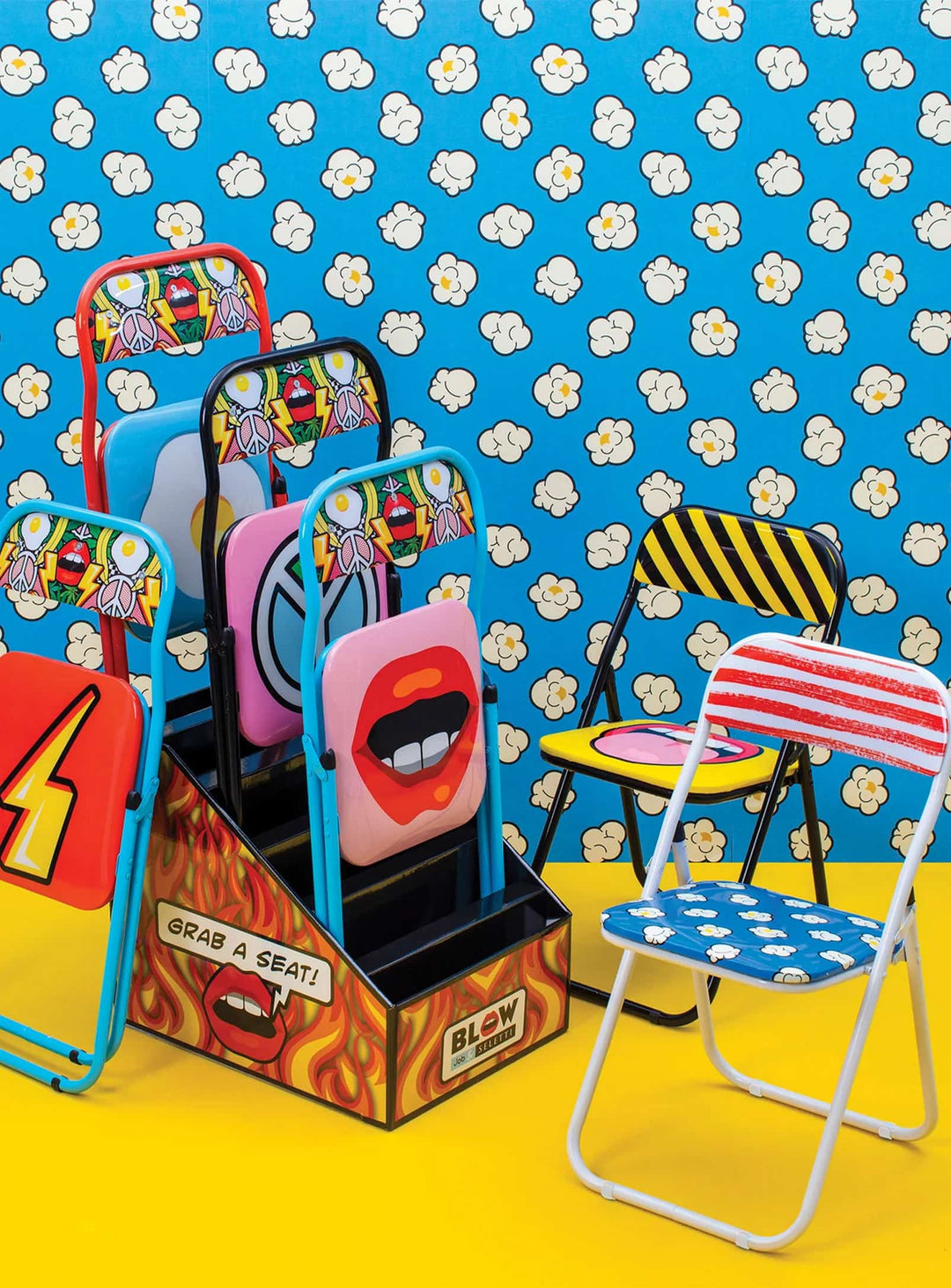 Chaise pliante Blow de Seletti design artistique moderne.
