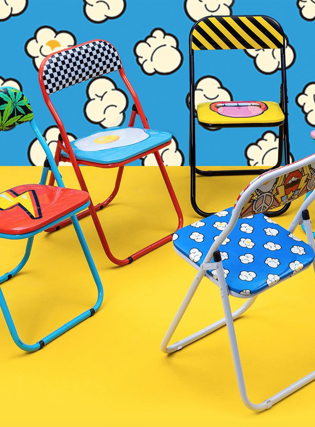 Chaise pliante Blow de Seletti design original et décalé.