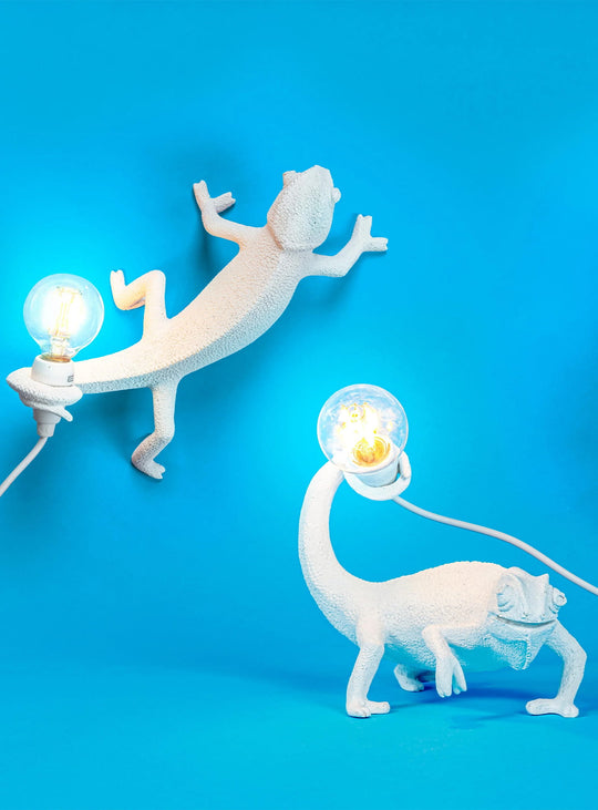 Lampe Caméléon Seletti : un objet lumineux unique pour un intérieur créatif.