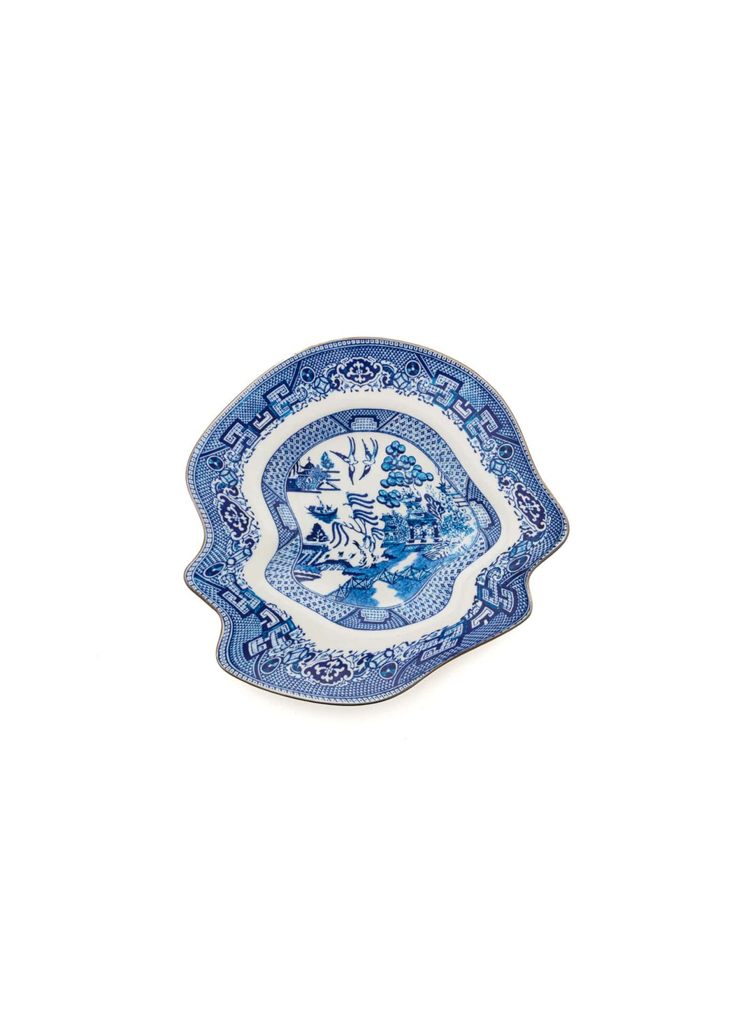 Assiette dessert Classics on Acid Seletti x Diesel Living : assiette porcelaine design. glitchy willow