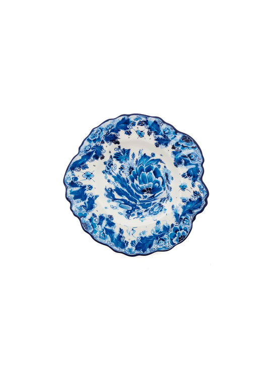 Assiette dessert Classics on Acid Seletti x Diesel Living : assiette design baroque. delf rose